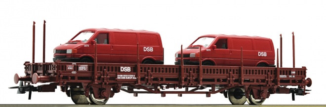 Flat car loaded with 2 WV T5 of DSB<br /><a href='images/pictures/Roco/233925.jpg' target='_blank'>Full size image</a>